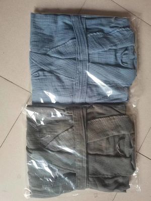 100% trajes de baño suaves de la muselina de la etiqueta del algodón y respirables adultos privados de encargo